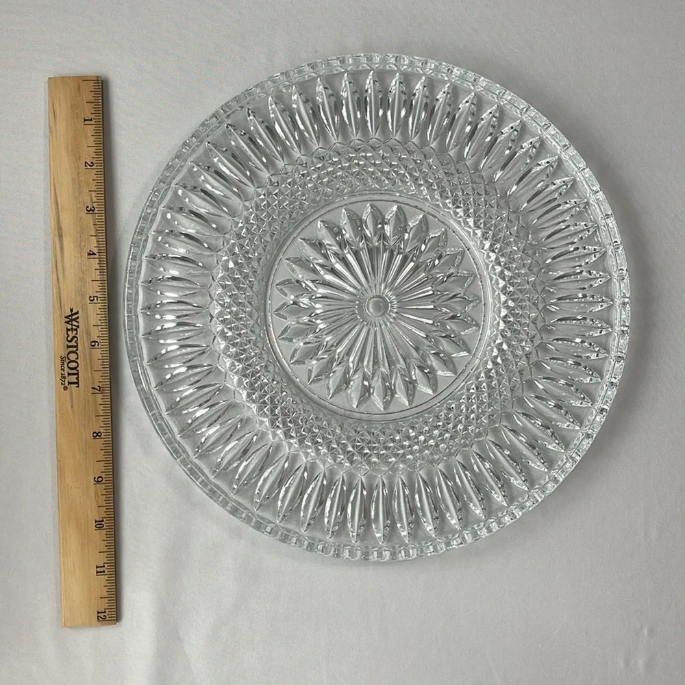 Williams Sonoma Crystal 11” Round Serving Plate – Elegant Entertaining